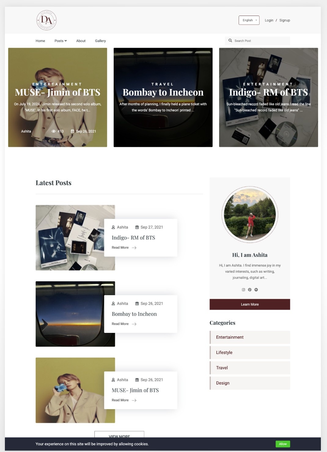 website development portfolio